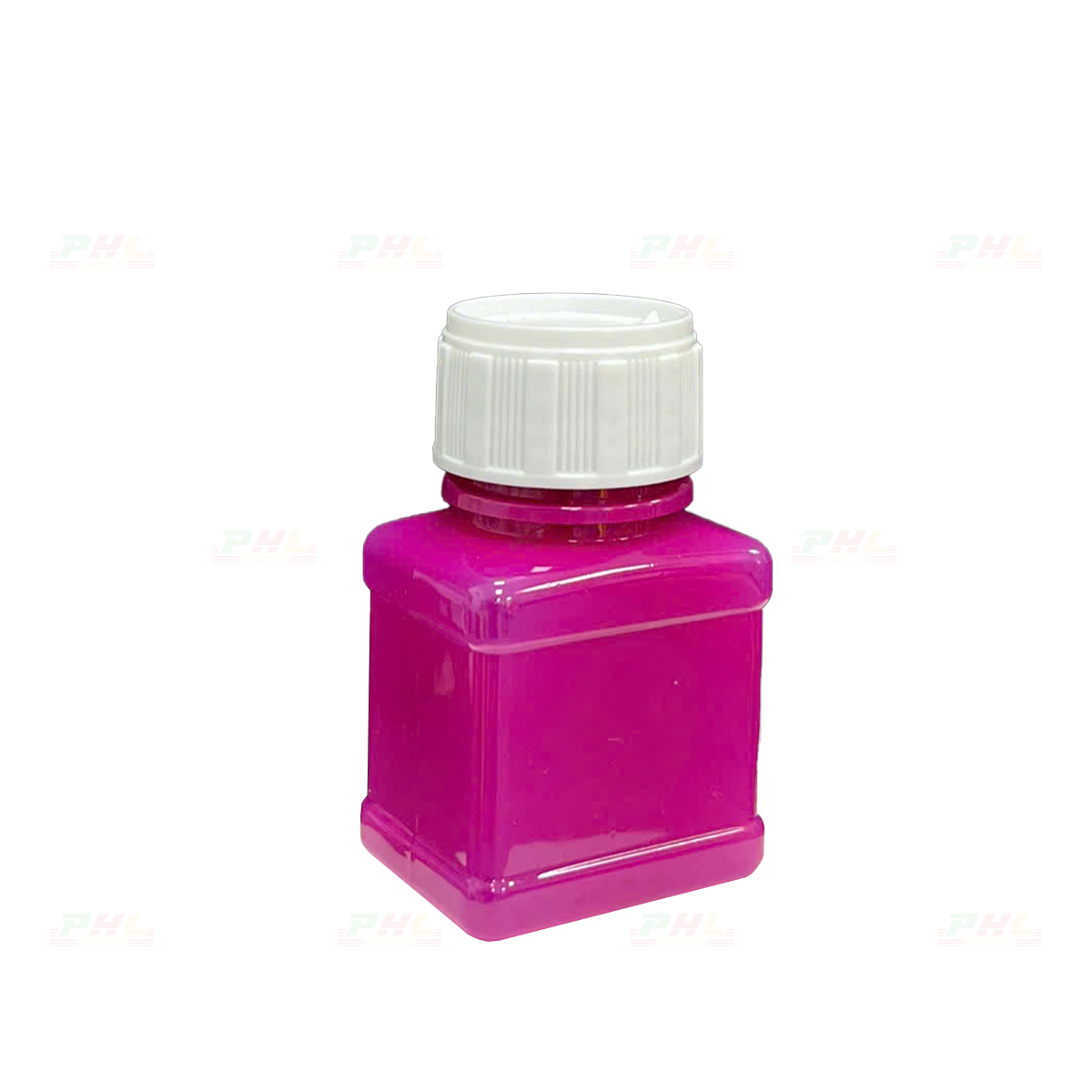 Chai PET 30mL ø26mm Vuông Hai Gờ - Tím