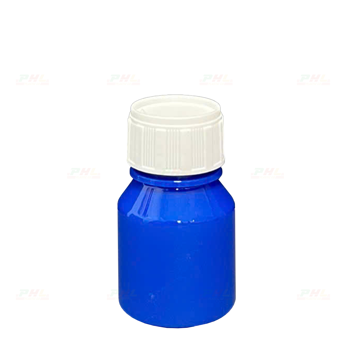 Chai PET 30mL ø26mm Tròn Vai Xuôi - Xanh Dương