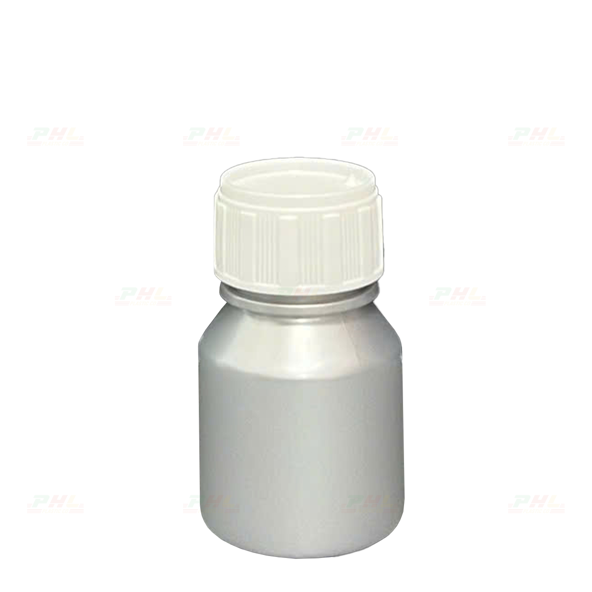 Chai PET 30mL ø26mm Tròn Vai Xuôi - Metallic Silver