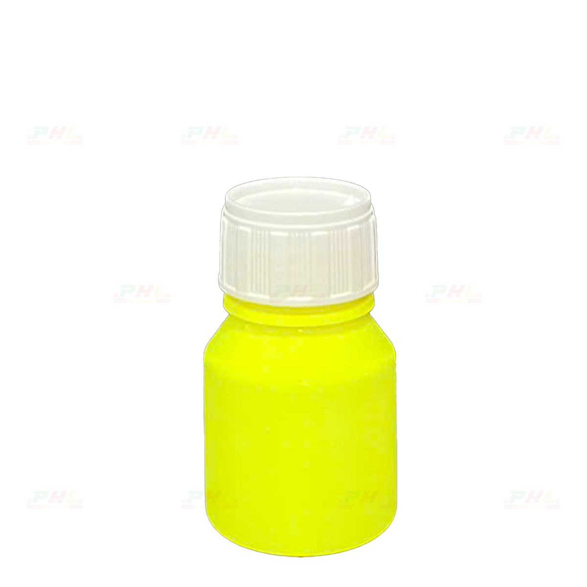 Chai PET 30mL ø26mm Tròn Vai Xuôi - Vàng Neon