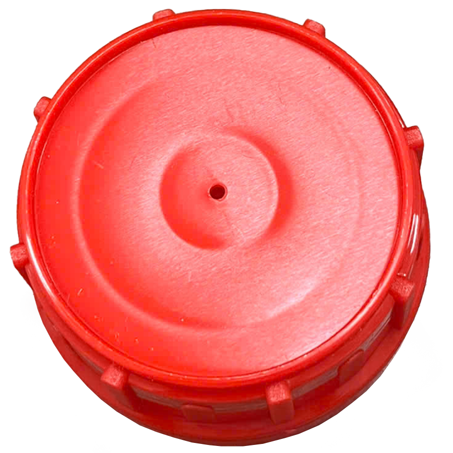 Nắp Chai Nhựa PP Và Van Foam Thoát Khí ø50mm - Nắp Cho Sản Phẩm Sinh Khí - Đỏ
