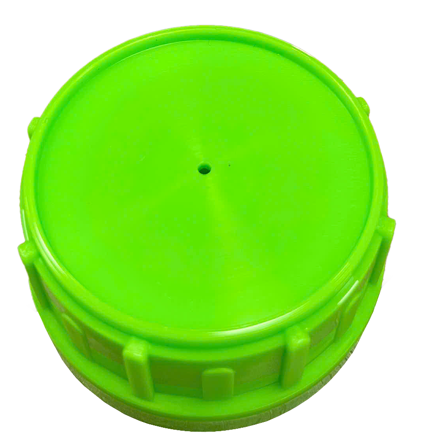 Nắp Chai Nhựa PP Và Van Foam Thoát Khí ø50mm - Nắp Cho Sản Phẩm Sinh Khí - Xanh Lá Non