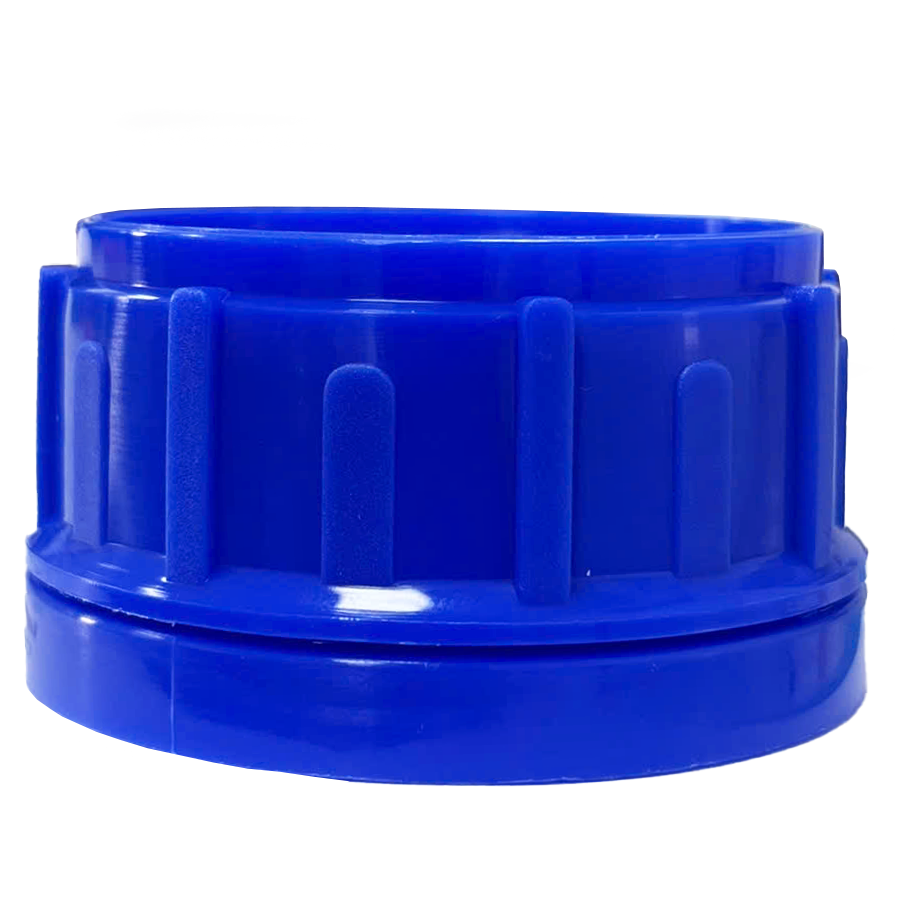 Nắp Chai Nhựa PP Và Van Foam Thoát Khí ø50mm - Nắp Cho Sản Phẩm Sinh Khí - Xanh Dương
