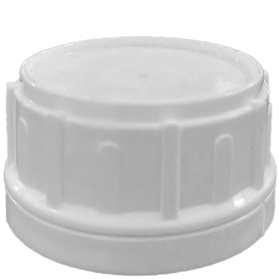 Nắp Chai Nhựa PP Và Van Foam Thoát Khí ø50mm - Nắp Cho Sản Phẩm Sinh Khí - Trắng Sữa