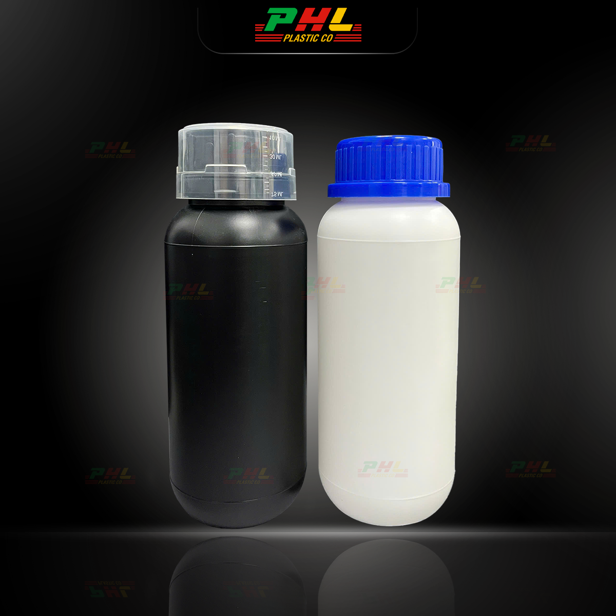 Chai HDPE/COEX 500mL ø50mm Tròn - Trắng Sữa