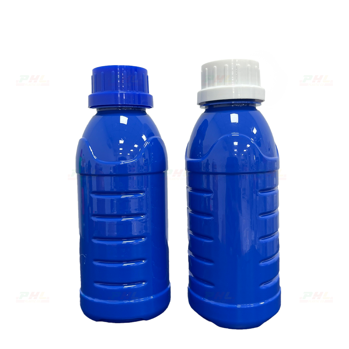 Chai PET 250mL ø33mm Tam Giác - Xanh Dương