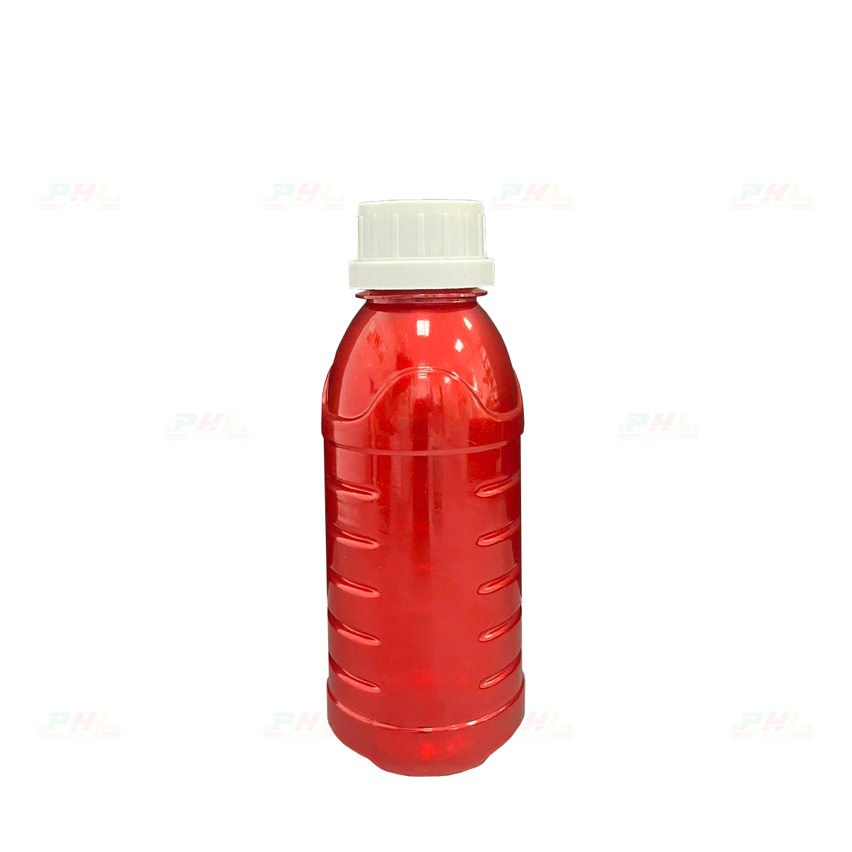 Chai PET 250mL ø33mm Tam Giác - Metallic Red