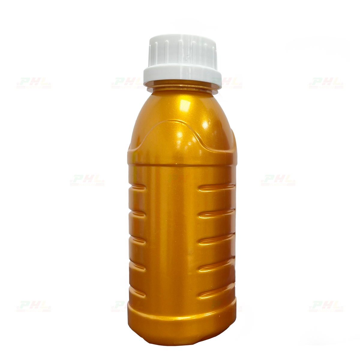 Chai PET 250mL ø33mm Tam Giác - Metallic Silver