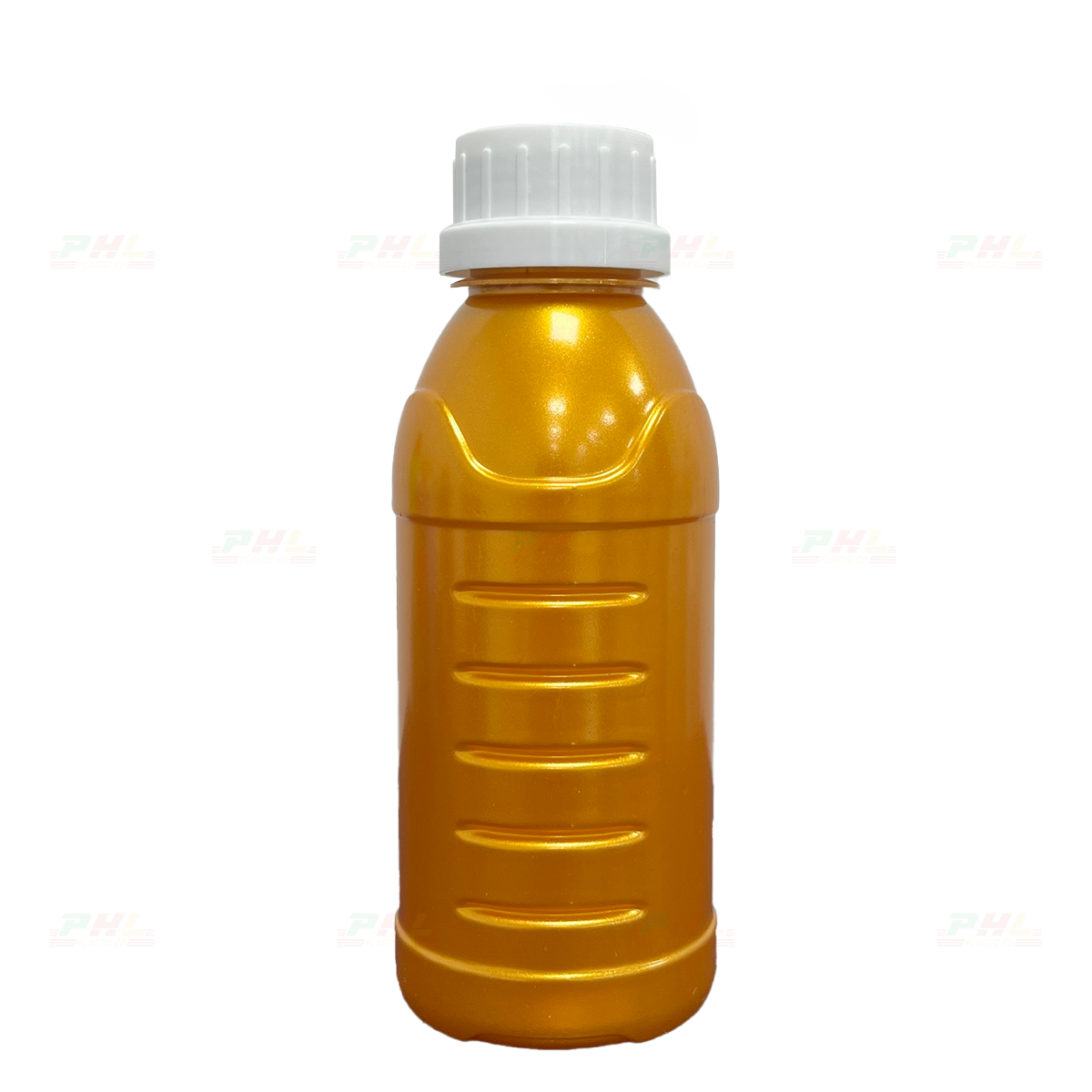 Chai PET 250mL ø33mm Tam Giác - Metallic Silver