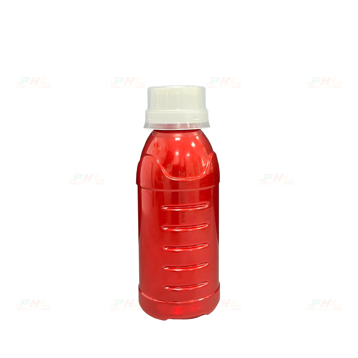 Chai PET 250mL ø33mm Tam Giác - Metallic Red