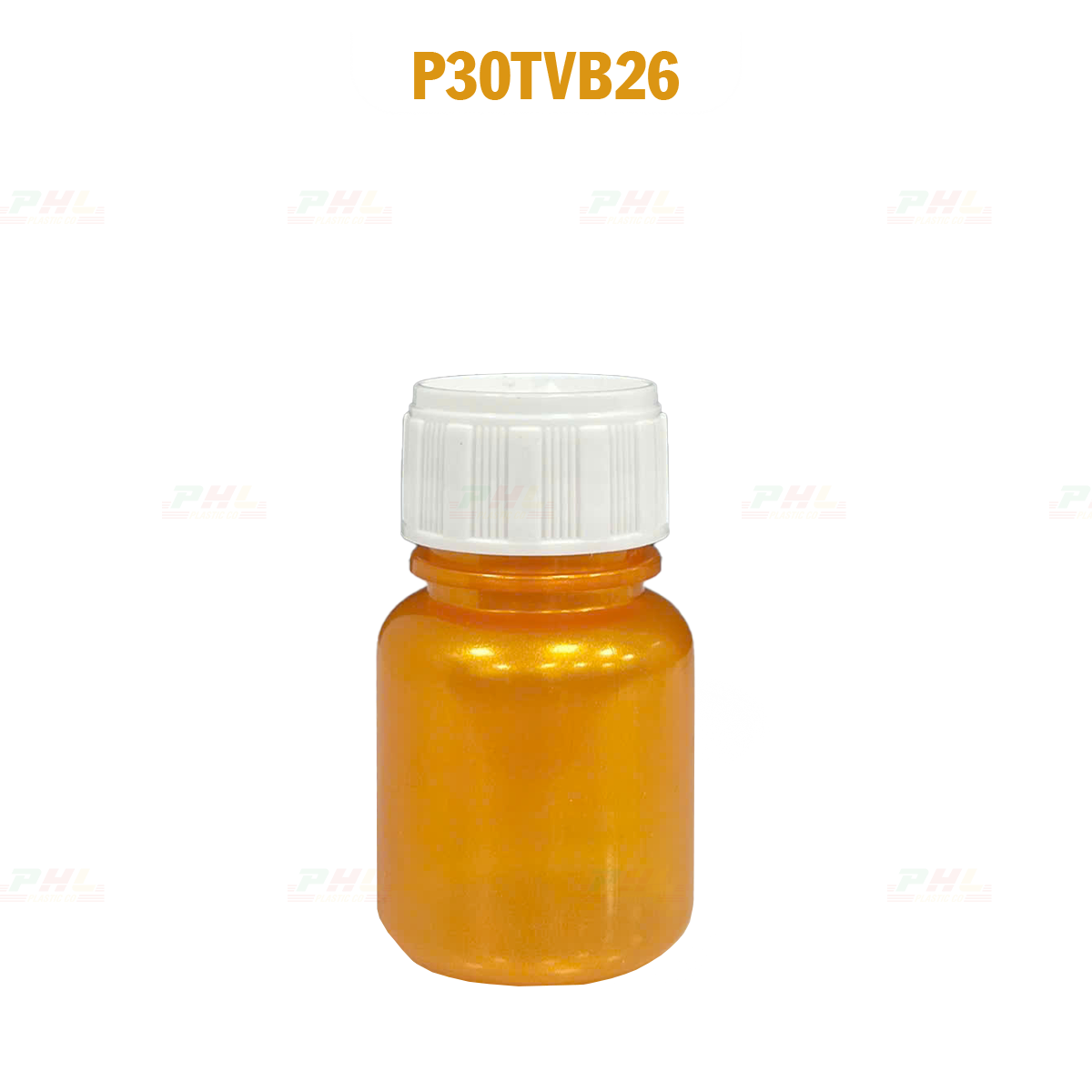 PET Bottle Collection 20mL – 1000mL with Metallic Effect – Gold Metallic Color - Gold-30mL