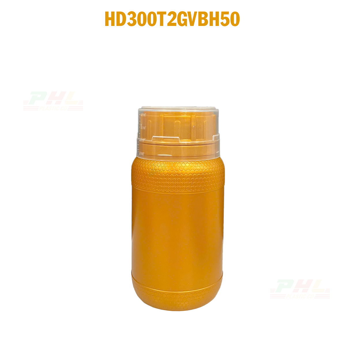Bộ Sưu Tập Chai HDPE/COEX 20mL – 5000mL Hiệu Ứng Kim Loại – Màu Gold Metallic - 300mL