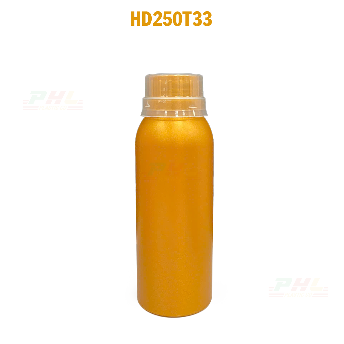 Bộ Sưu Tập Chai HDPE/COEX 20mL – 5000mL Hiệu Ứng Kim Loại – Màu Gold Metallic - 250mL