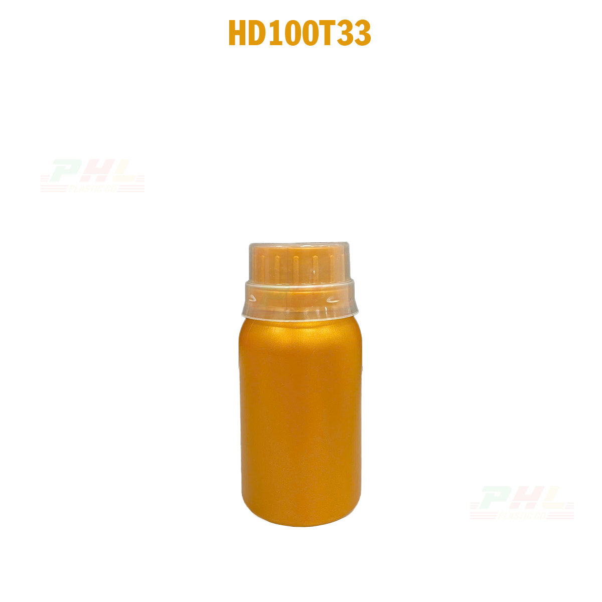 Bộ Sưu Tập Chai HDPE/COEX 20mL – 5000mL Hiệu Ứng Kim Loại – Màu Gold Metallic - 100mL