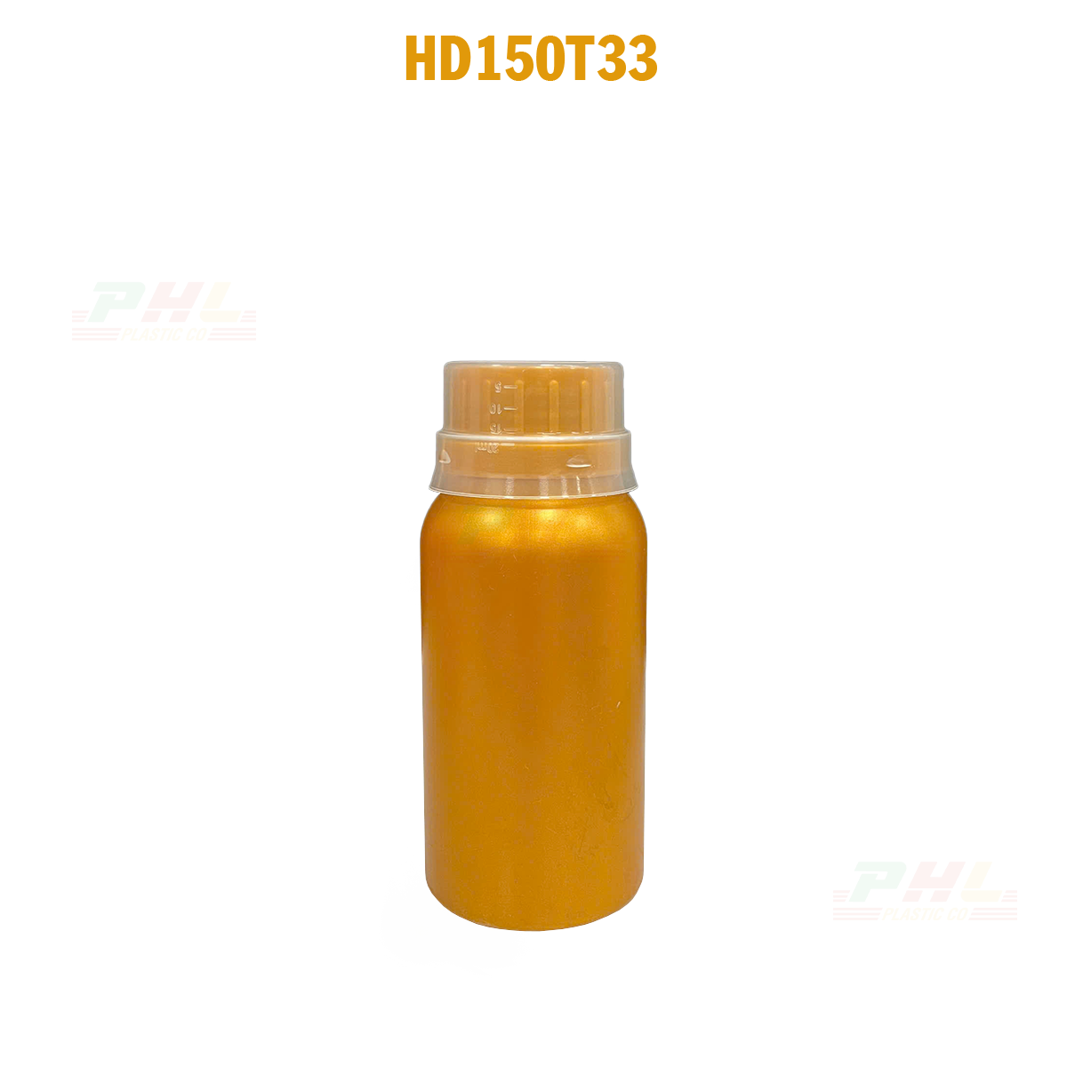 Bộ Sưu Tập Chai HDPE/COEX 20mL – 5000mL Hiệu Ứng Kim Loại – Màu Gold Metallic - 150mL