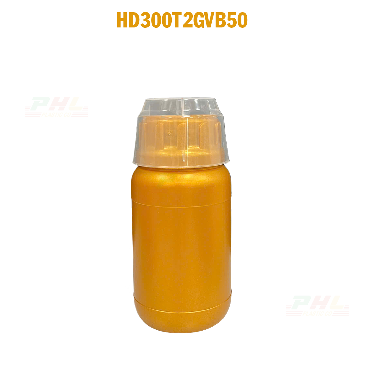 Bộ Sưu Tập Chai HDPE/COEX 20mL – 5000mL Hiệu Ứng Kim Loại – Màu Gold Metallic - 300mL