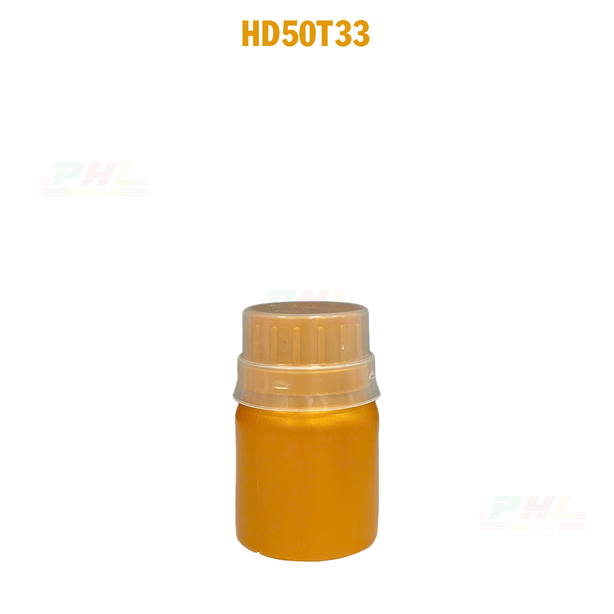 Bộ Sưu Tập Chai HDPE/COEX 20mL – 5000mL Hiệu Ứng Kim Loại – Màu Gold Metallic - 50mL