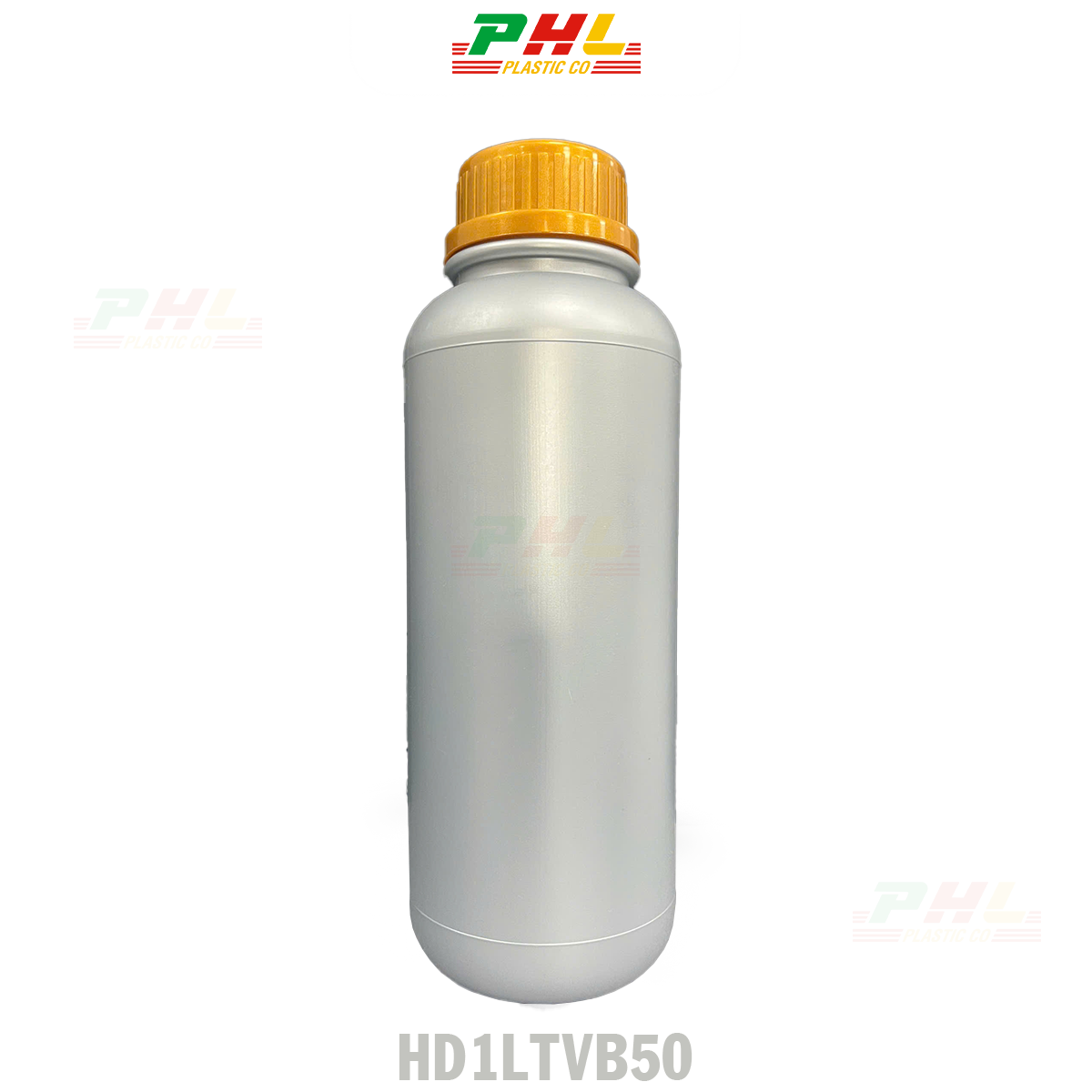 HDPE/COEX Bottle Collection 25mL – 5000mL  Metallic Effect – Silver Metallic Color - 1000mL