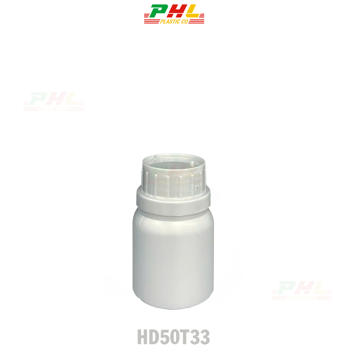 HDPE/COEX Bottle Collection 25mL – 5000mL  Metallic Effect – Silver Metallic Color - 50mL
