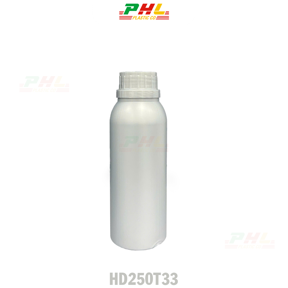 HDPE/COEX Bottle Collection 25mL – 5000mL  Metallic Effect – Silver Metallic Color - 250mL