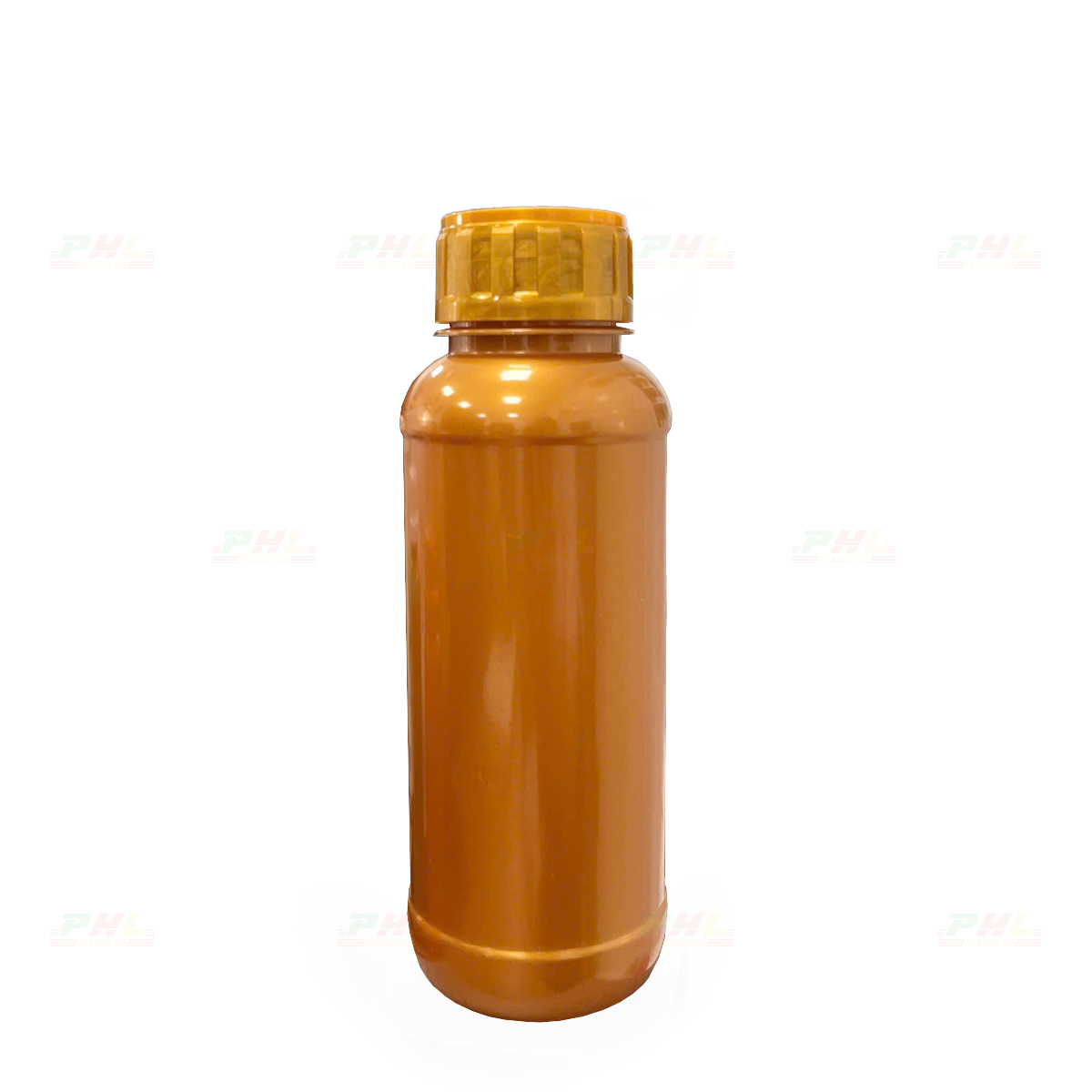 Chai PET 250mL ø45 Tròn 2 Gờ - Vàng Đồng