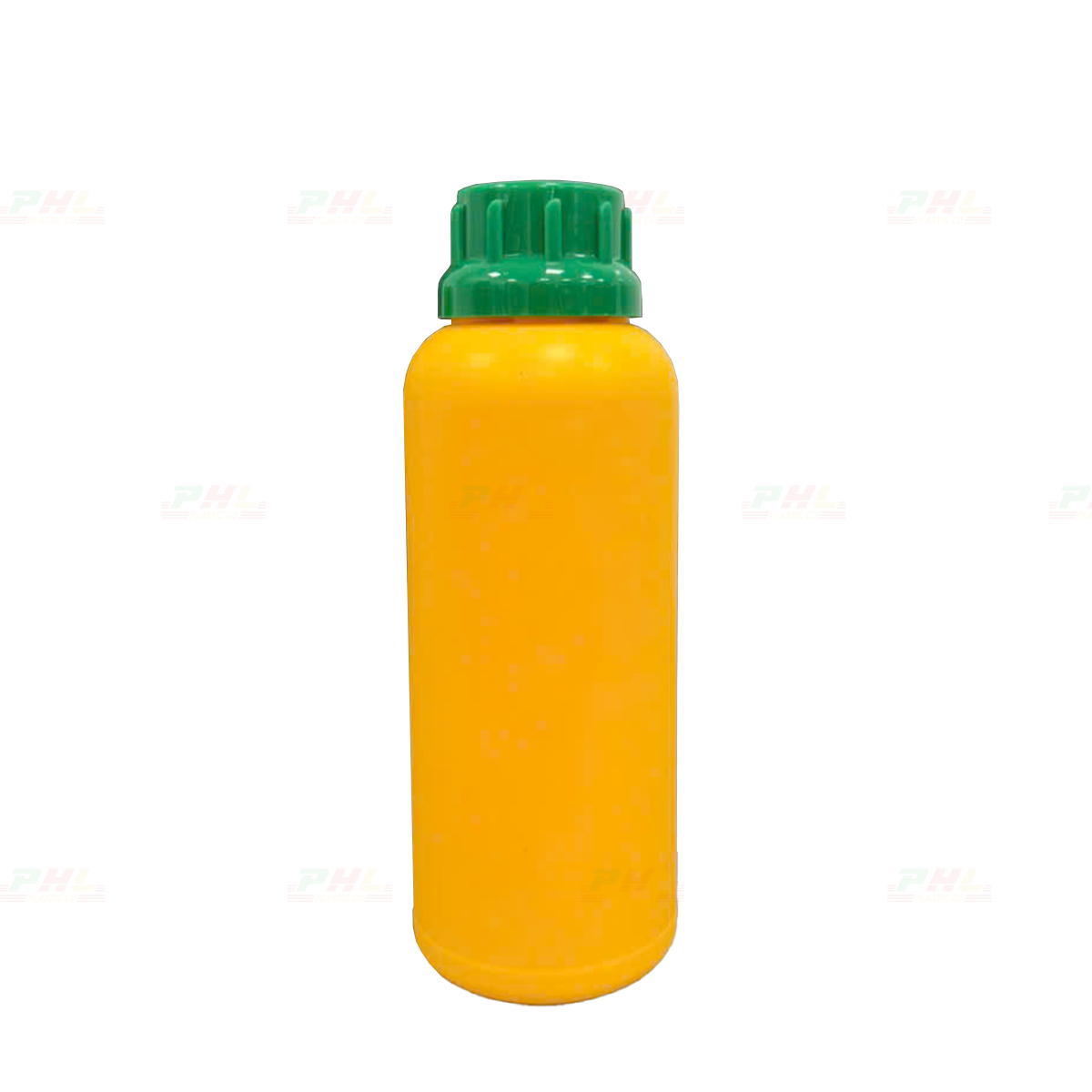 Chai HDPE/COEX 500mL ø38mm Tròn Một Gờ - Vàng