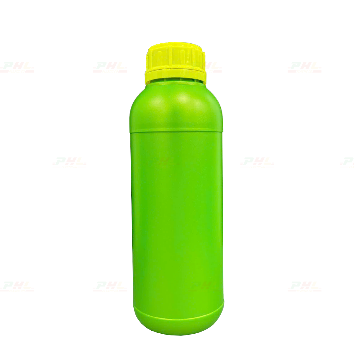 Chai HDPE/COEX 1000mL (1Lit) ø50mm Tròn Hai Gờ - Metallic Monster Green