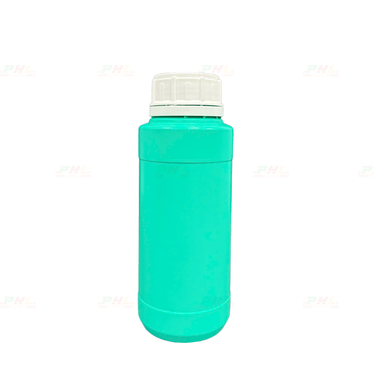 Chai HDPE/COEX 500mL ø50mm Tròn Hai Gờ - Xanh Tiffany