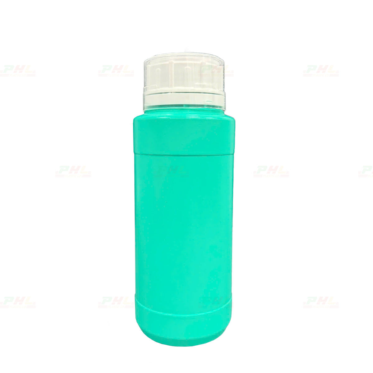 Chai HDPE/COEX 500mL ø50mm Tròn Hai Gờ - Xanh Tiffany