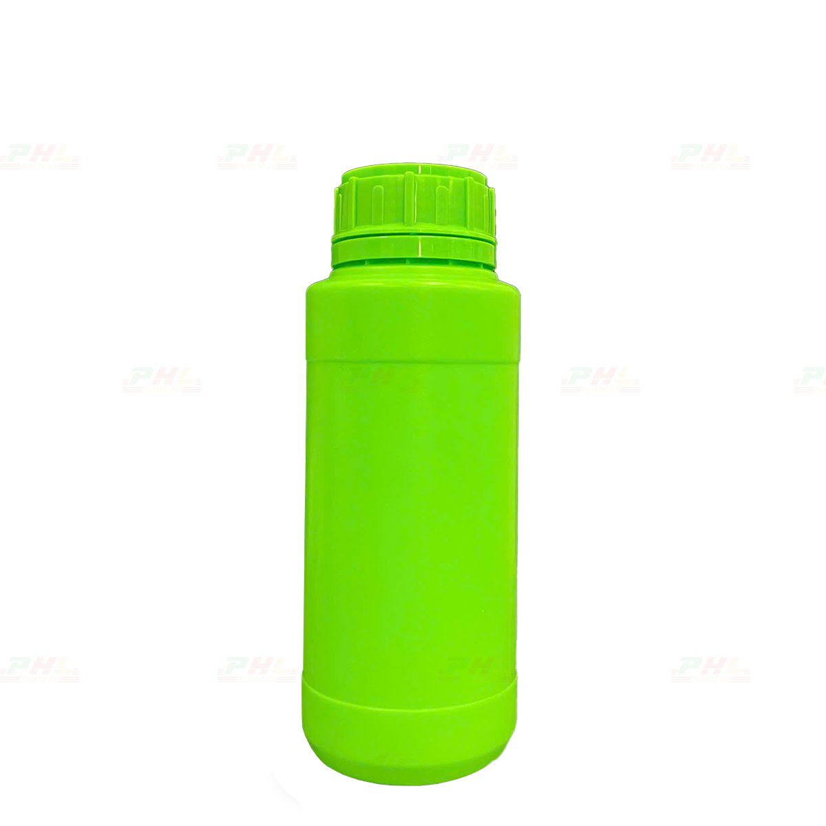 Chai HDPE/COEX 500mL ø50mm Tròn Hai Gờ - Xanh Lá Non