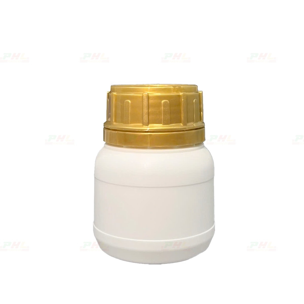 Chai HDPE/COEX 150mL ø50mm Tròn Hai Gờ Vai Bầu - Trắng Sữa