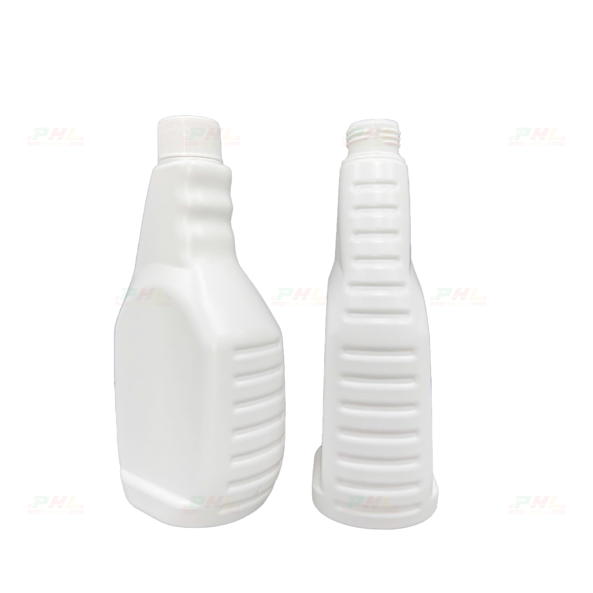 Chai HDPE 500ml ø27mm Dẹp Cổ Dài - Trắng Sữa
