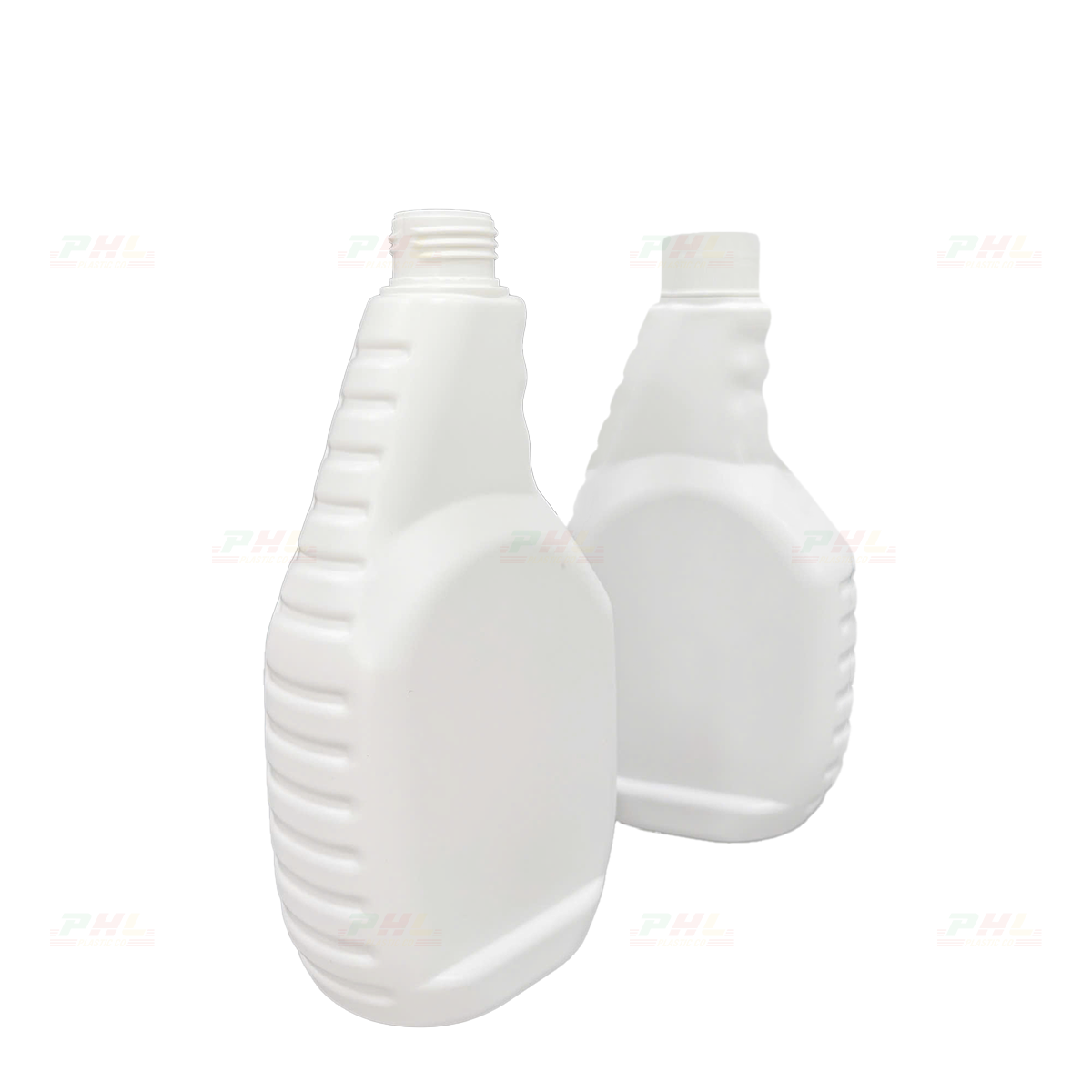 Chai HDPE 500ml ø27mm Dẹp Cổ Dài - Trắng Sữa