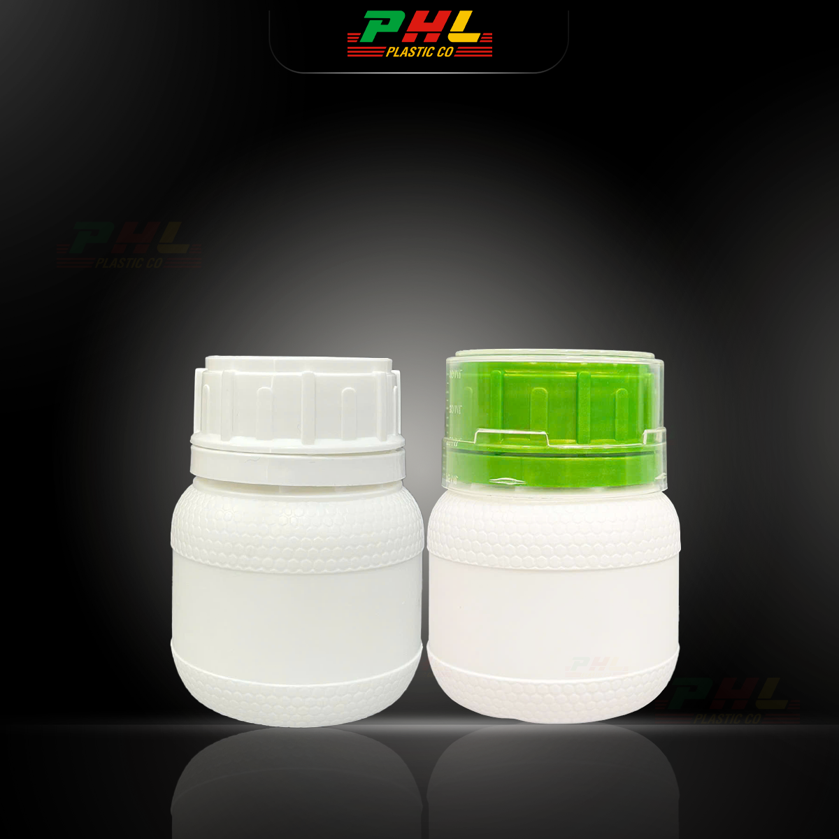 Chai HDPE/COEX 150mL ø50mm Tròn Hai Gờ Vai Beehive