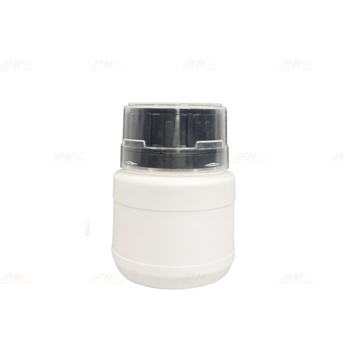 Chai HDPE/COEX 150mL ø50mm Tròn Hai Gờ Vai Vuông - Trắng Sữa