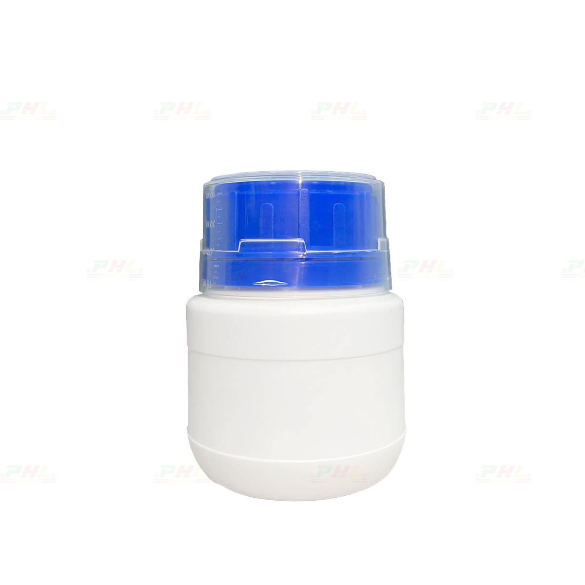 Chai HDPE/COEX 150mL ø50mm Tròn Hai Gờ Vai Vuông - Trắng Sữa