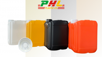 Can Nhựa HDPE 5L Và Nắp Van Thoát Khí 