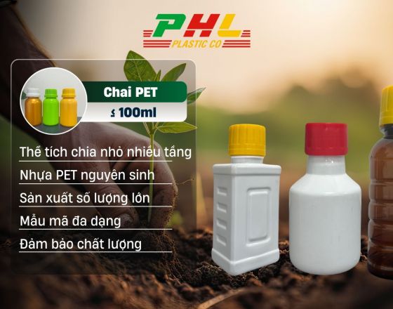 Chai Nhựa PET Dung Tích Nhỏ Dưới 100ml